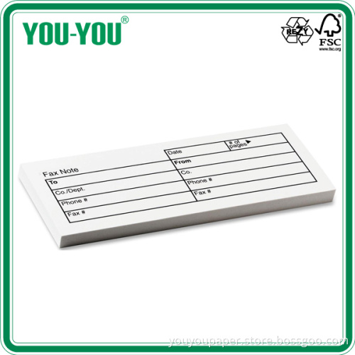 Printed Fax Note Pad
